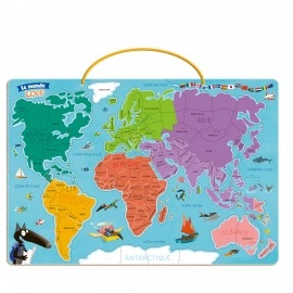 My Magnetic World Map Puzzle - Discovering the World with Loup