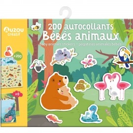 200 Stickers - Baby Animals
