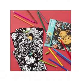 Velvet Felt Art Picture Colouring Set - Spring