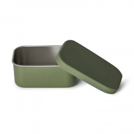 Mini Stainless Steel Snackbox with Silicone Lid - Green