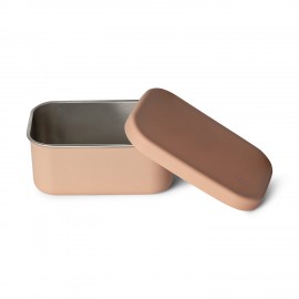 Mini Stainless Steel Snackbox with Silicone Lid - Blush Pink