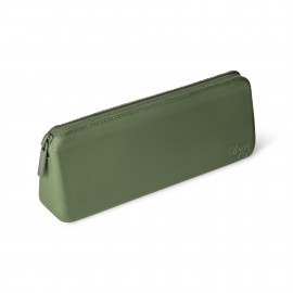 Silicone Cutlery Set with Pouch - Green