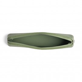 Silicone Cutlery Set with Pouch - Green