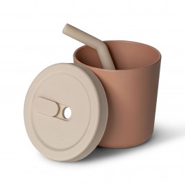 Silicone Cup Cover Lid - Beige