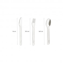 Stainless Steel Cutlery Set with Silicon Case - Lemon