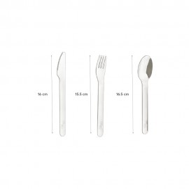 Stainless Steel Cutlery Set with Silicon Case - Black