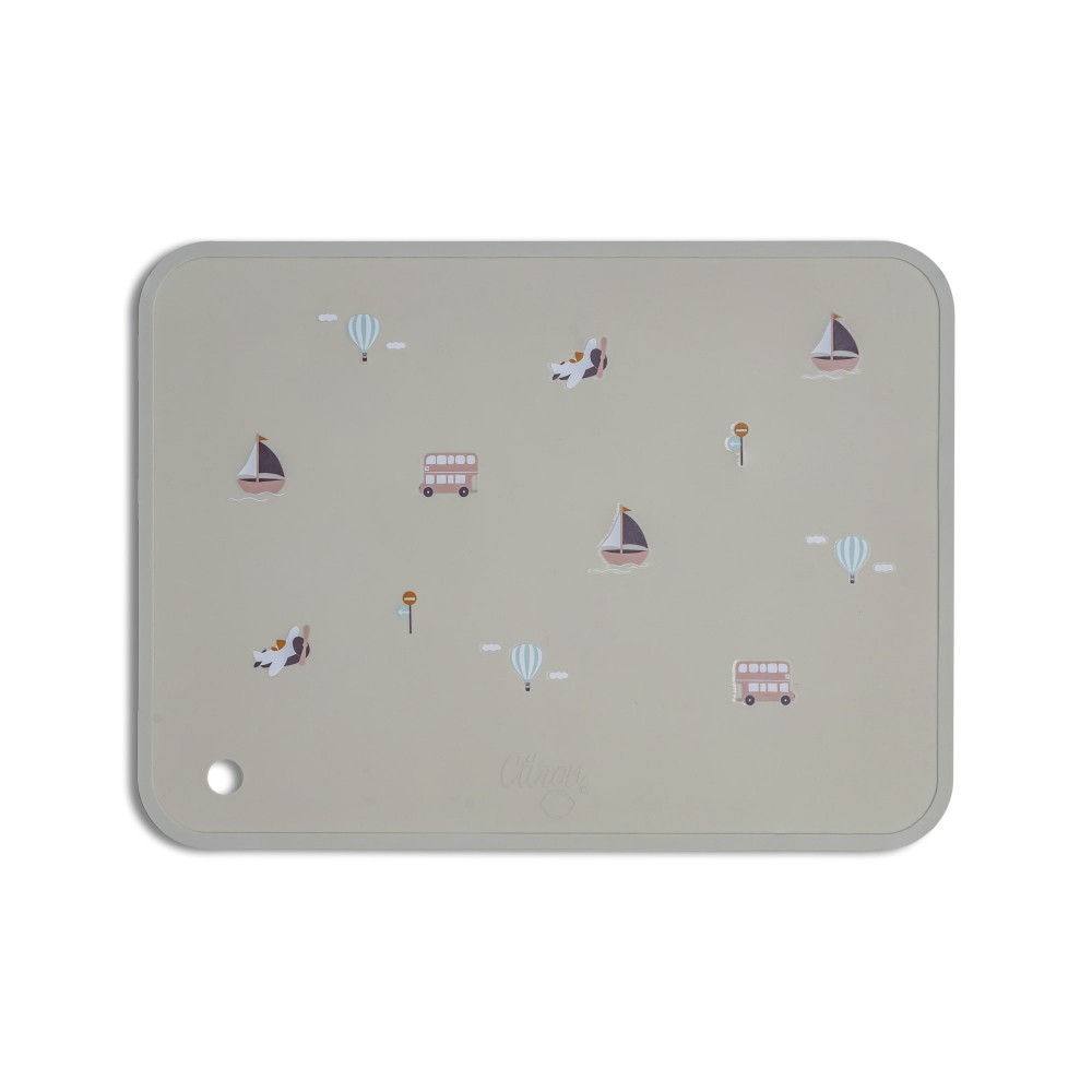 Silicone Placemat Rectangle - Vehicles