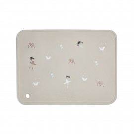 Silicone Placemat Rectangle - Ballerina