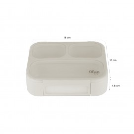 Microwavable Lunchbox with Fork and Spoon - Caramel