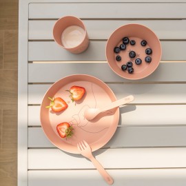 Bio Based Tableware Set - Unicorn Blush Pink
