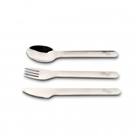 Stainless Steel Cutlery Set With Silicon Case - Unicorn