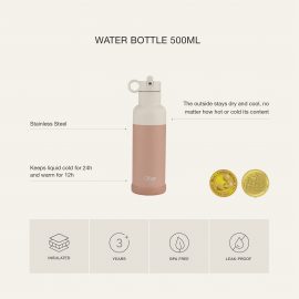 Water Bottle 500 ml - Brown
