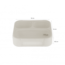 Microwavable Lunchbox with Fork and Spoon - Purple
