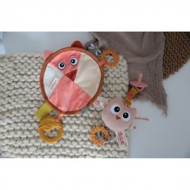 Fiona the Fox Comforter and Oliver the Owl Pacifier Clip Holder