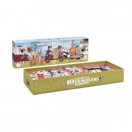 10 Travellers - 1+2+3+4 …+10 pcs - Progressive Puzzle
