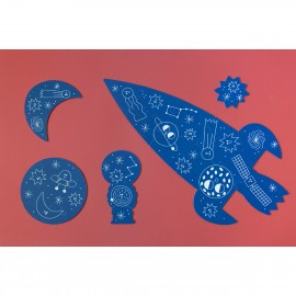Valentina in Space - 2+3+4+5+10 pcs - Glow in the Dark Puzzle