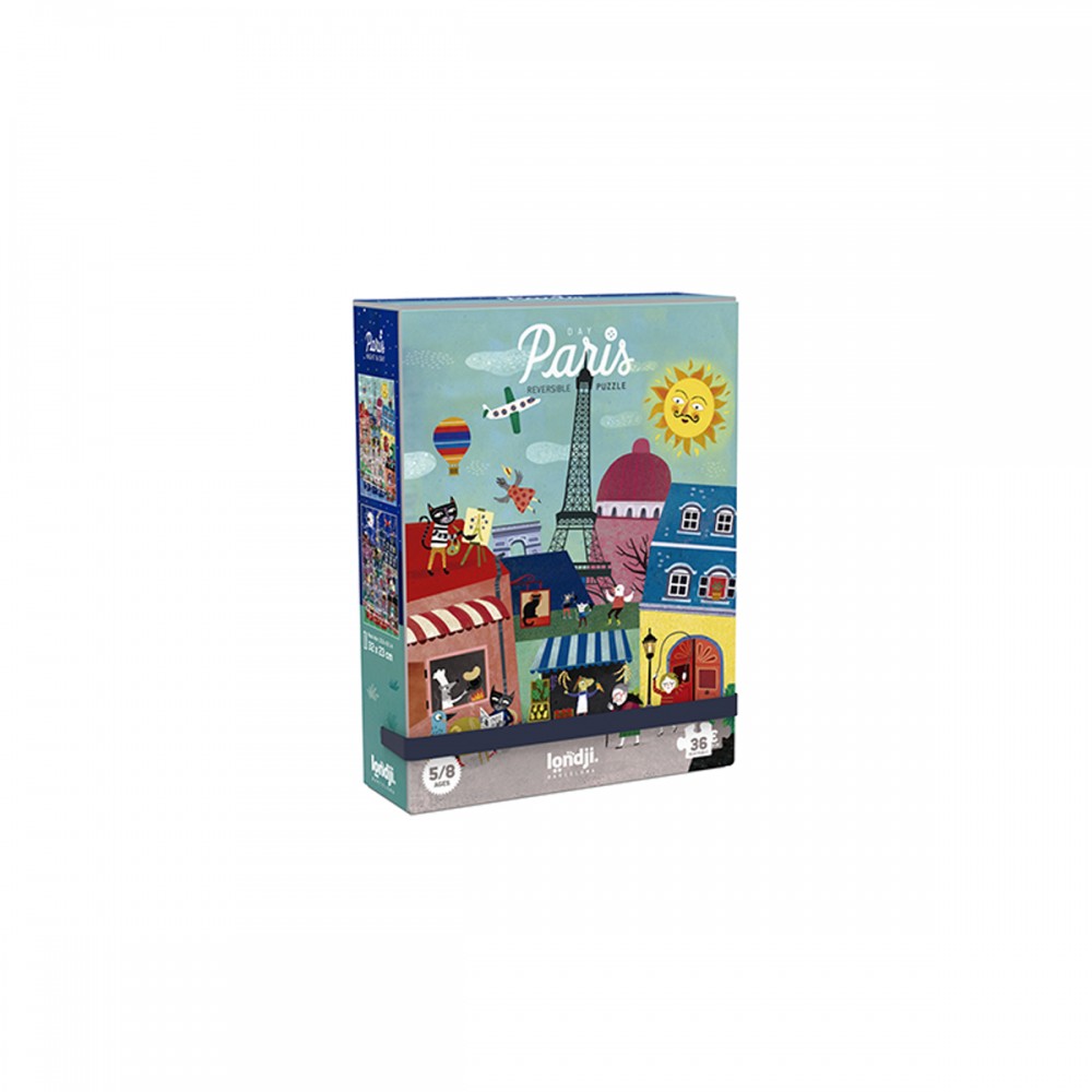 Paris Night & Day - 36 pcs - Reversible Puzzle