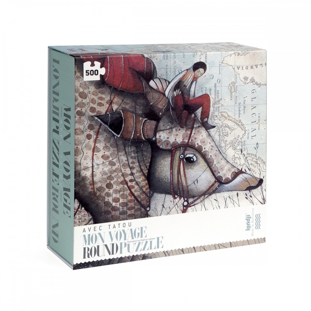 Avec Tatou - 500 pcs - Round Puzzle