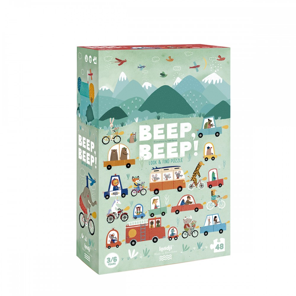 Beep Beep - 48 pcs - Look and Find Puzzle