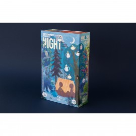 Night and Day In the Foret - 54 pcs - Reversible Puzzle