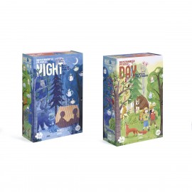 Night and Day In the Foret - 54 pcs - Reversible Puzzle