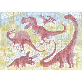 Discover The Dinosaurs Puzzle With 2 Magic Glasses - 200 pcs