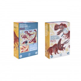 Discover The Dinosaurs Puzzle With 2 Magic Glasses - 200 pcs