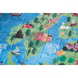 Discover Europe - 200 pcs - Look and Find Puzzle