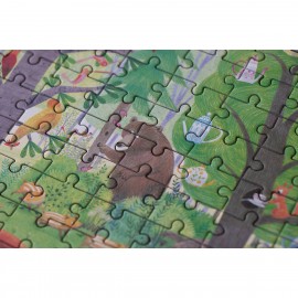 Night & Day in the Forest - 100 pcs - Reversible Pocket Puzzle