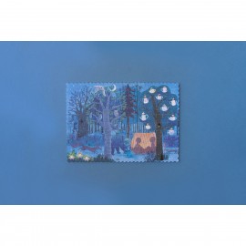 Night & Day in the Forest - 100 pcs - Reversible Pocket Puzzle