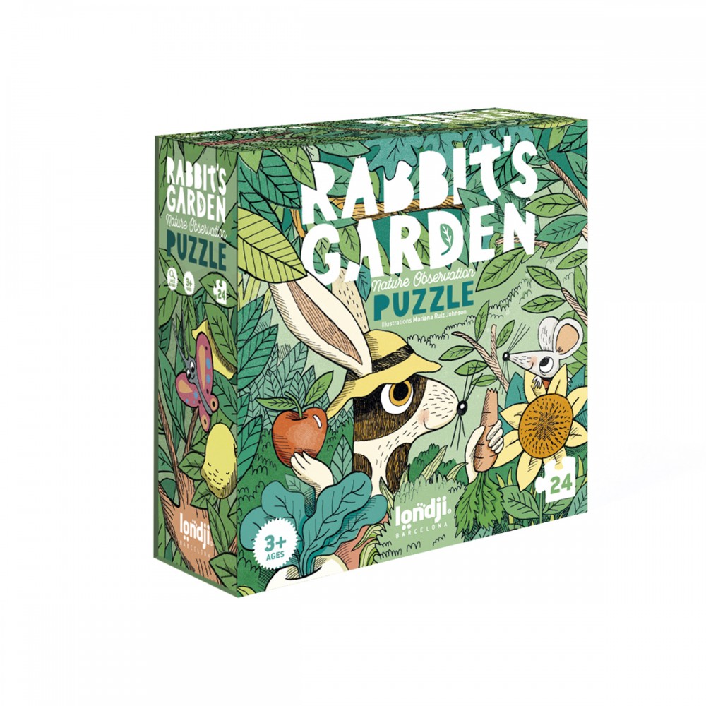 Rabbit's Garden - 24 pcs - Look and Find Puzzle