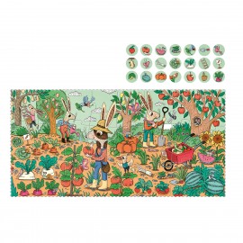 Rabbit's Garden - 24 pcs - Look and Find Puzzle