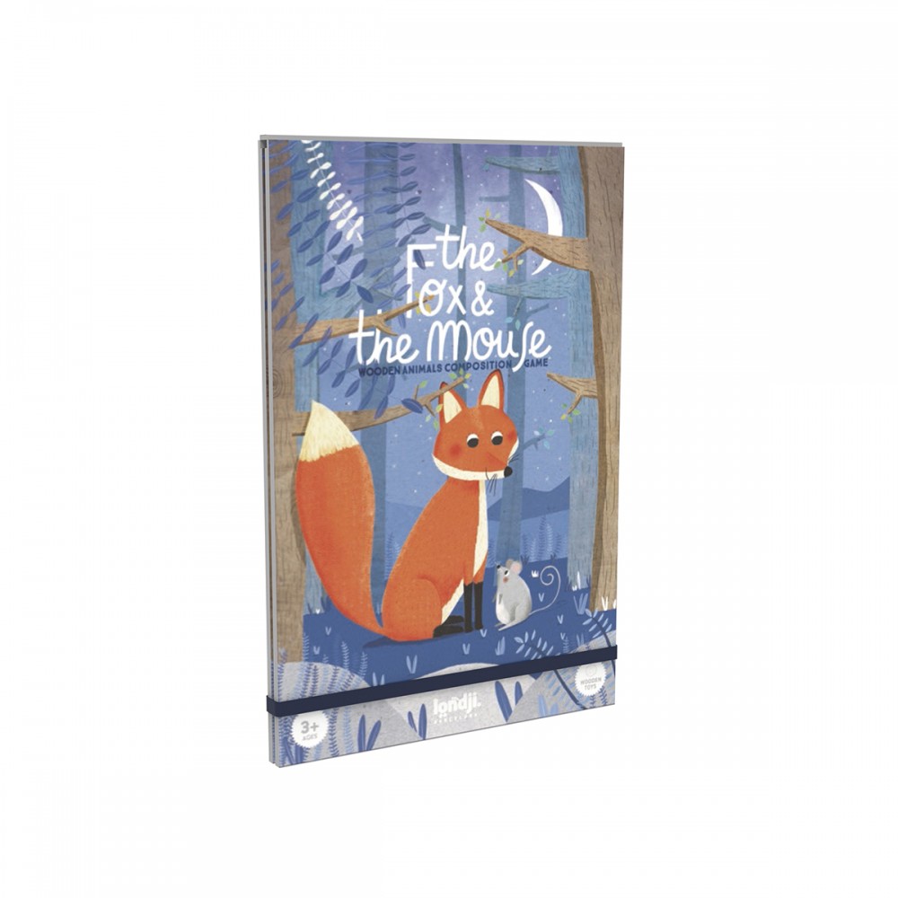 The Fox & the Mouse - Wooden Animal Construction Game