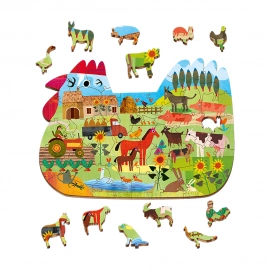 Woody Puzzle - The Farm