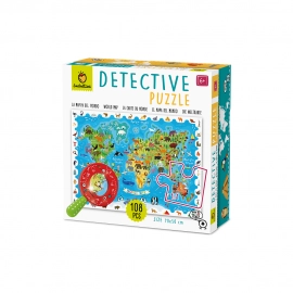 Detective Puzzle - Animal Map of the World