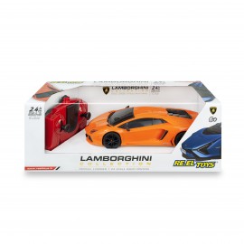 Lamborghini Aventador Coupe - Green/Orange - Scale 1:24