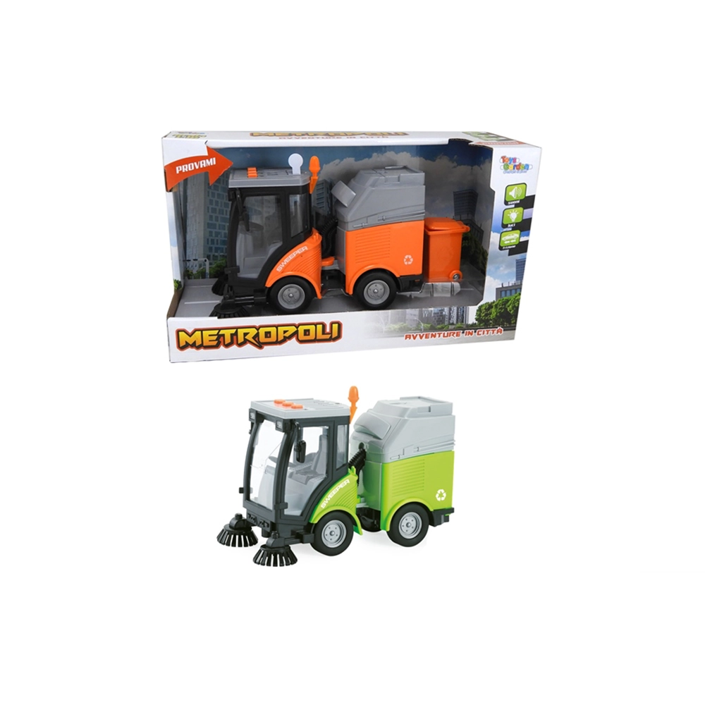 Metropoli - Ecological Street Sweeper with Lights and Sound Set - 2 pcs