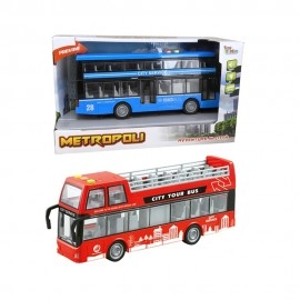 Metropoli - Tourist Bus with Lights and Sound Set - 2 pcs