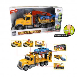 Metropoli - Road Assistance Trucks with Lights, Sound and Pump Function Set - 2 pcs