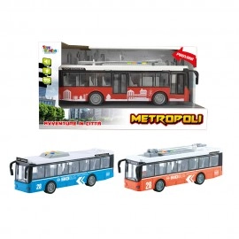 Metropoli - City Bus with Lights and Sound Set - 3 pcs