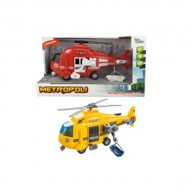 Metropoli - Rescue Helicopters with Lights and Sound Set - 2 pcs