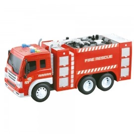 Metropoli - Fire Rescue Vehicles with Lights and Sound Set - 2 pcs