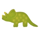 Natural Rubber Baby Teether - Baby Dino Triceratops