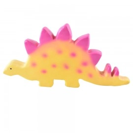 Natural Rubber Baby Teether - Baby Dino Stegosaurus