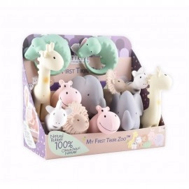 My First Zoo - Organic Rubber Baby Teether Display - 12 pcs