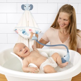 Elephant Baby Shower Bath Set - Blue