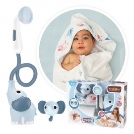 Elephant Baby Shower Bath Set - Blue