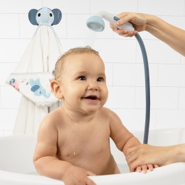 Elephant Baby Shower Bath Set - Blue